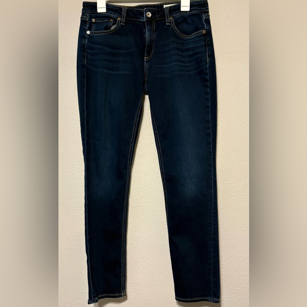 Rag & Bone Dark Blue Loose Fit Straight Legged Jeans